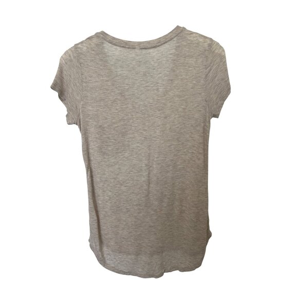 Tresics V-Neck Oatmeal T-Shirt S - Picture 2 of 4